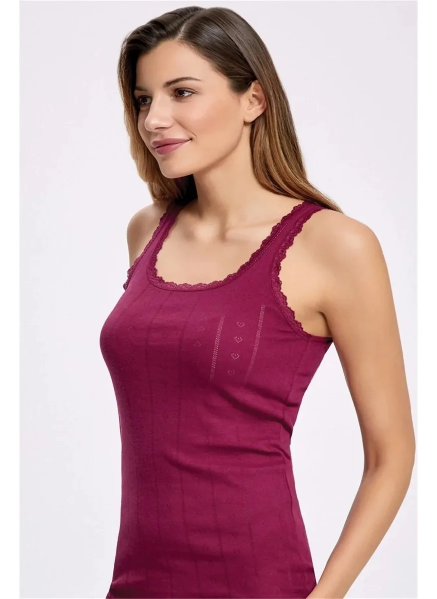 توتكو Passion Women Jacquard Rope Strap Undershirt 6 Pieces