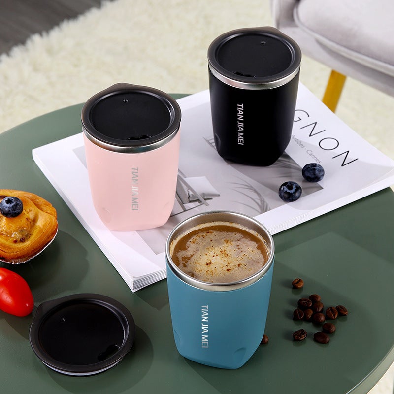 Ins Style 304 Stainless Steel Cup: Rust Resistant Scratch Proof Portable Lightweight Tumbler for Office Car Outdoor Use - Image 4