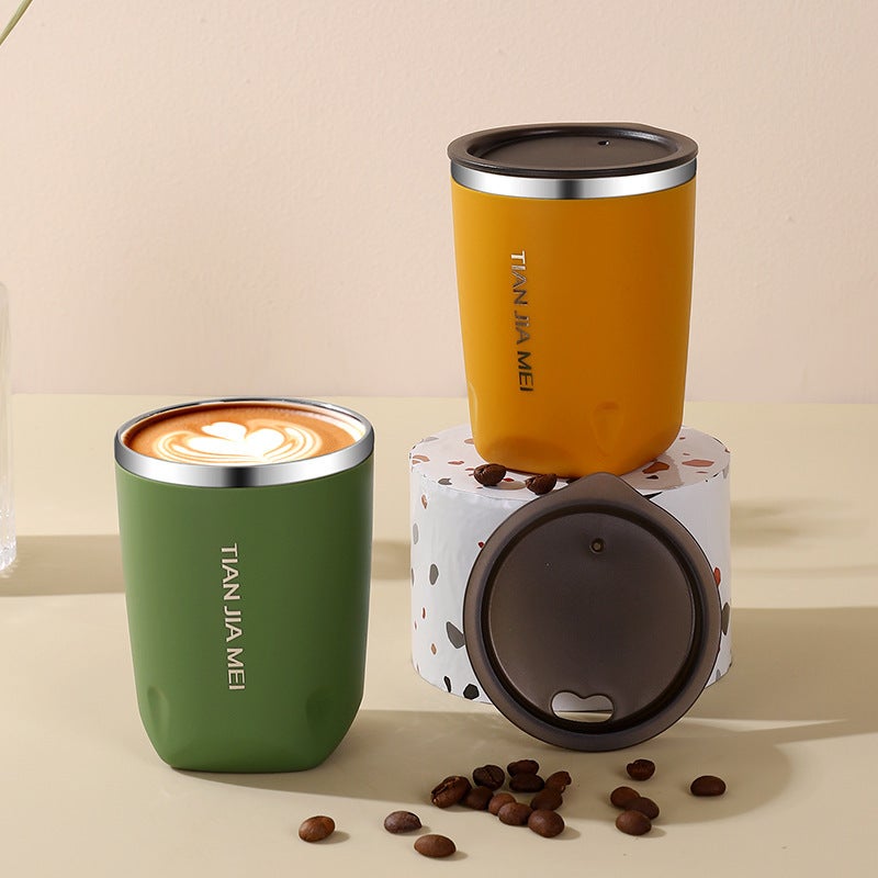 Ins Style 304 Stainless Steel Cup: Rust Resistant Scratch Proof Portable Lightweight Tumbler for Office Car Outdoor Use - Image 3