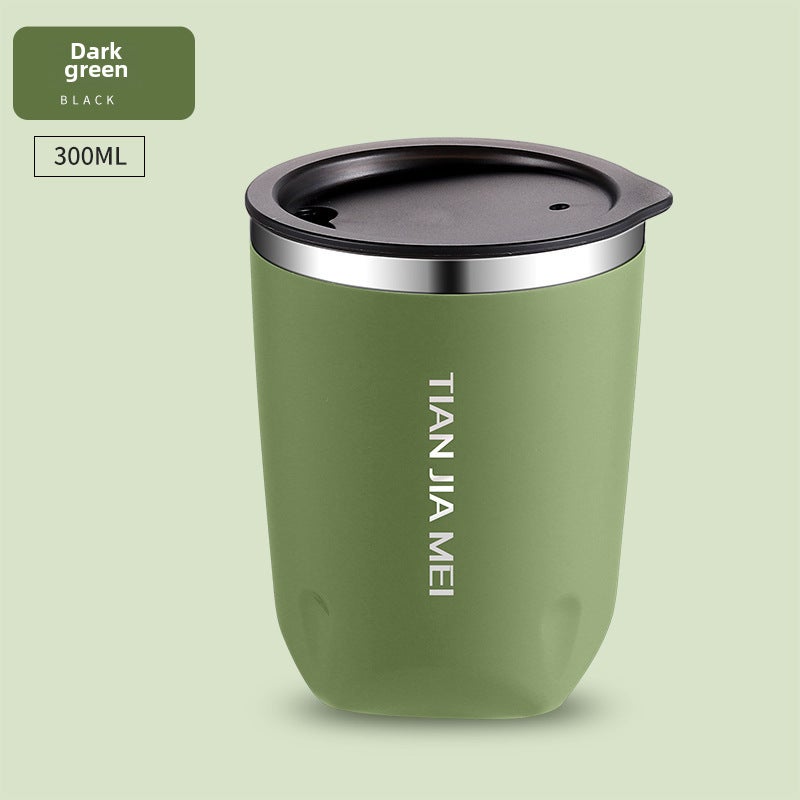 Ins Style 304 Stainless Steel Cup: Rust Resistant Scratch Proof Portable Lightweight Tumbler for Office Car Outdoor Use - Image 1