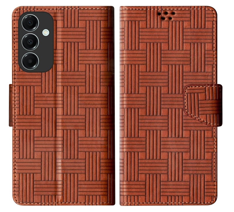 SBMS Flip Cover for Samsung Galaxy A17 5G / Samsung Galaxy F17 5G Back Cover Case with Magnatic Closure | Inbuilt Stand | Card & Money Pocket (MatTen) - Image 1