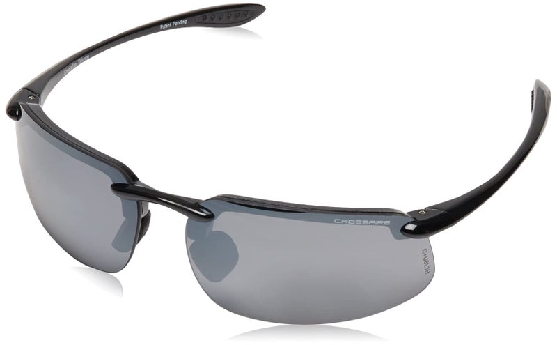 CROSSFIRE 2123 Crossfire Silver Mirror Safety Glasses, Scratch-Resistant, Frameless - Image 5
