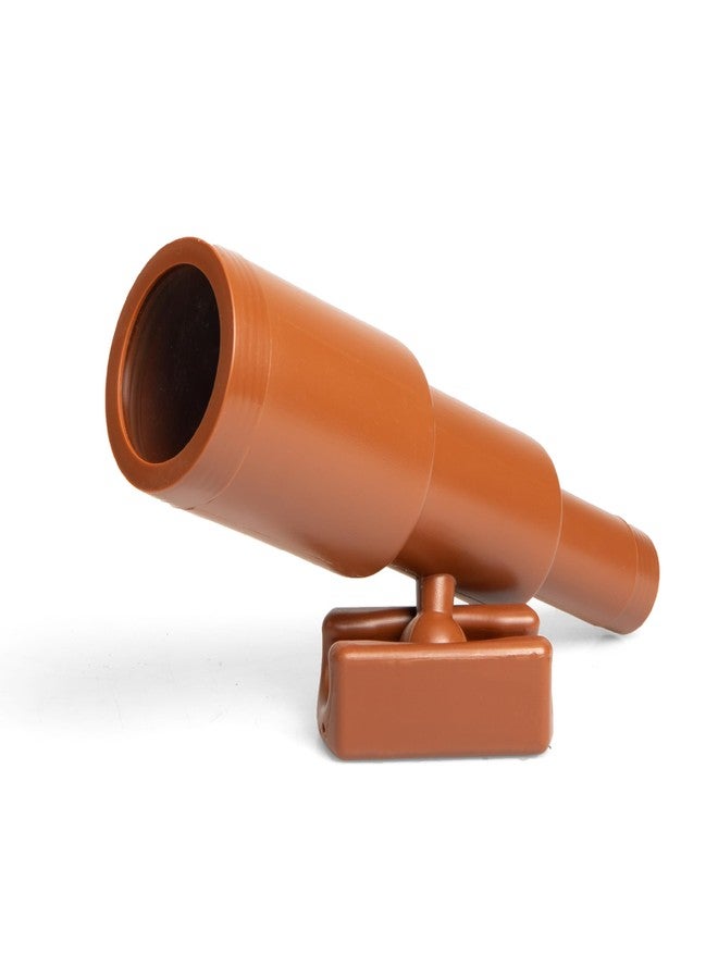 Barcaloo Playhouse Accessories for Kids Outdoor Playset - 11 inch Brown Pirate Playground Telescope Attachment for Backyard Treehouse, Jungle Gym or Swing Set - Image 1