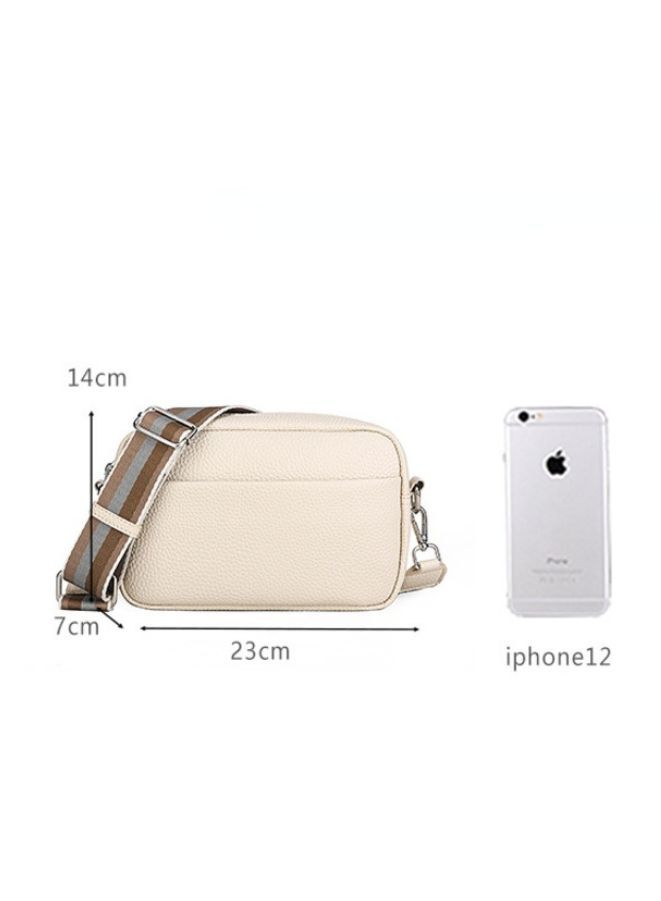 Women's Crossbody Clutch Purses with PU Leather Detachable Strap Square Bag for Commuting Business Travel, White - Image 3