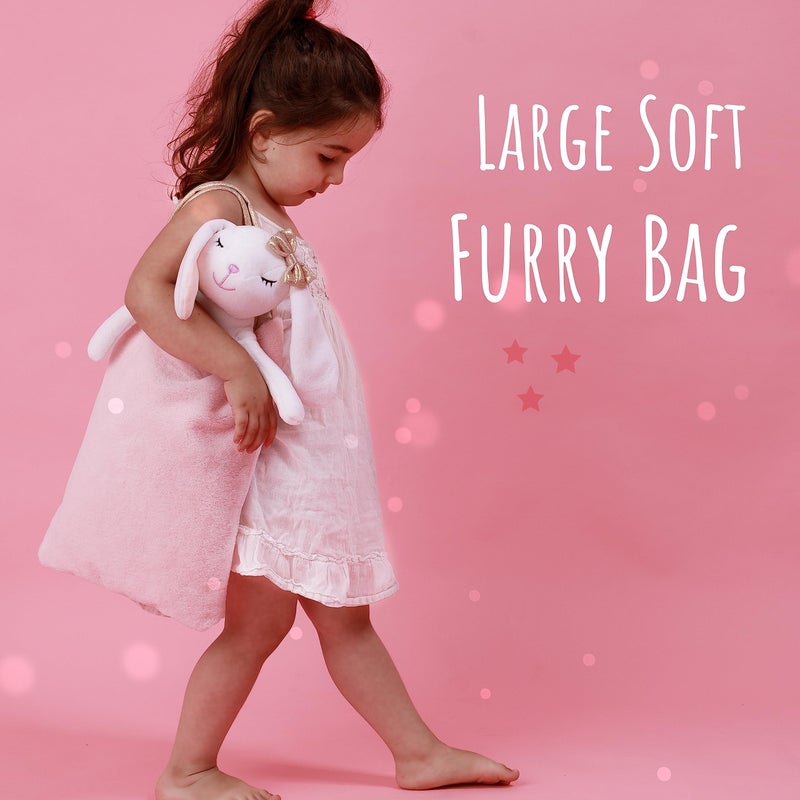 Perfectto Design Bunny Ballerina Stuffed Animal for Girls, Plush Toy Doll - Cute Doll Set Dress Up for 3 4 5 Year Old Girl - Gift for Little Girl, Birthday, Christmas Age 3-9 - Image 3