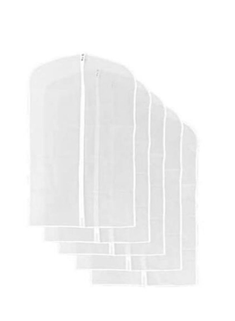 Pack of 5 Clothes Dress Protector Moistureproof Dustproof Cover Garment Suit Skirt Bag Organizer(60x100cm) - Image 1