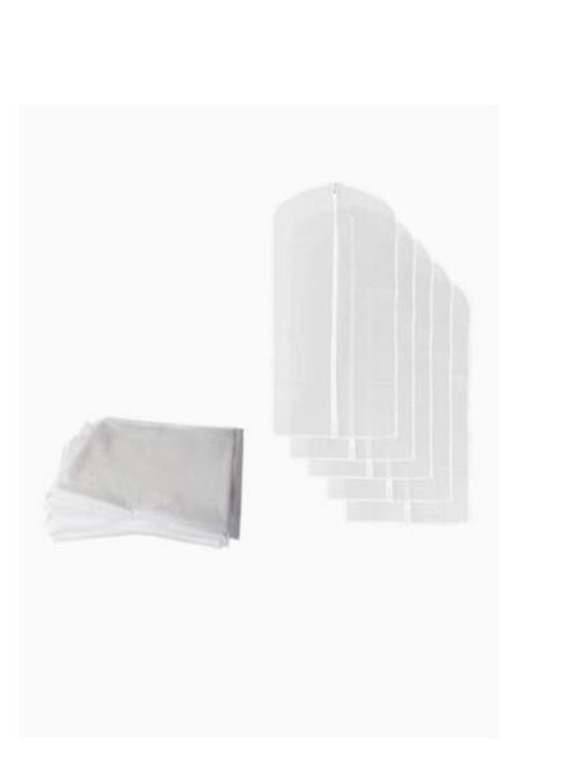 Pack of 5 Clothes Dress Protector Moistureproof Dustproof Cover Garment Suit Skirt Bag Organizer(60x100cm) - Image 2