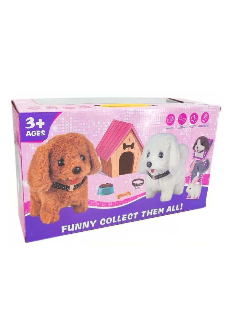 TOON TOYZ Electronic Plush Walking Puppy Toy with Carrier and Water Dispenser – Interactive Dog Toy for Kids, 40x14x21 cm - Image 5