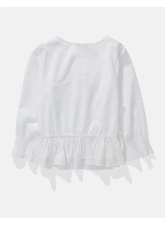 American Eagle AE Bell Sleeve Blouse