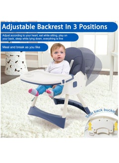 Baby High Chair, Adjustable Folding Baby Chair with Removable Tray and Non-Slip Feet, Foldable Toddler Seat for Baby and Toddler(Blue) - pzsku/ZB056C29DD4B0DEBE0FACZ/45/_/1727069485/aeb2fa33-c00b-4743-856b-dd41ca902dc6