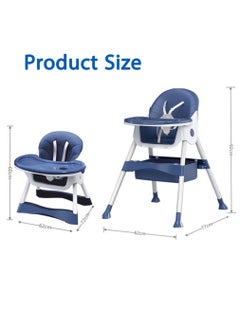 Baby High Chair, Adjustable Folding Baby Chair with Removable Tray and Non-Slip Feet, Foldable Toddler Seat for Baby and Toddler(Blue) - pzsku/ZB056C29DD4B0DEBE0FACZ/45/_/1727069510/77f174a9-f3de-416d-a44f-108c952cee4e