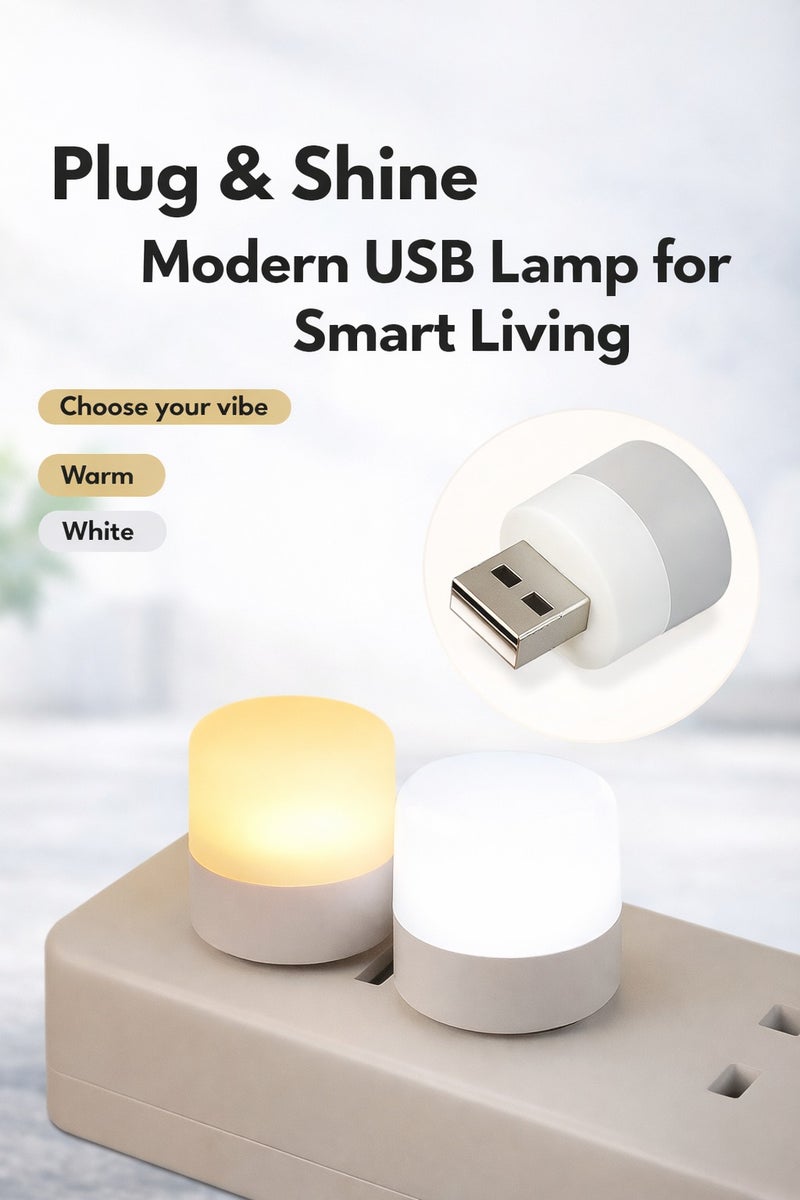 مصباح LED صغير بمنفذ USB - ضوء مكتب مرن وصغير الحجم - Image 2