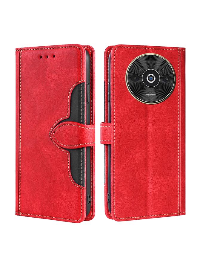 The Bros Case For Xiaomi Redmi A3 4G Skin Feel Magnetic Buckle Leather Phone Case