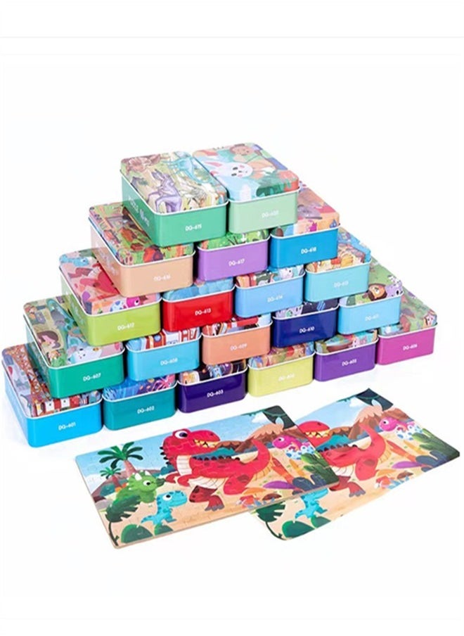 Generic - 60 pieces wooden Puzzle Kids toy-Jigsaw Puzzles child toys Learning Toys for Boys and Girls Montessori Toys（1 random colors) - Image 1