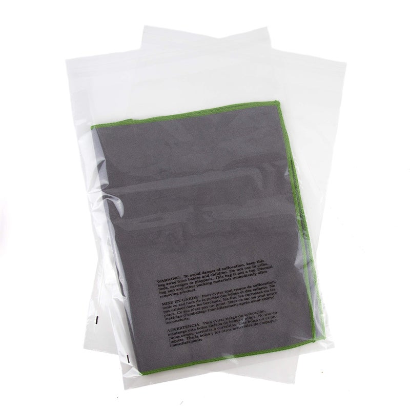 Poly Bags 14x20 with Suffocation Warning - Extra Strong Seal - 200 Pack - 14x20" Poly Bags - Retail Supply Co