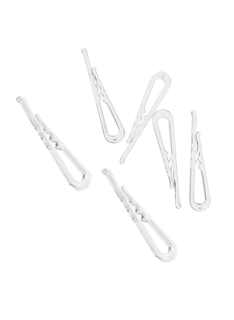 Generic U Shape Clear Shirt Folding Clips, Plastic Alligator Clips with Teeth for Ties Socks Pants and Dress,100Pcs, 50mm/2 Inch  - Image 2