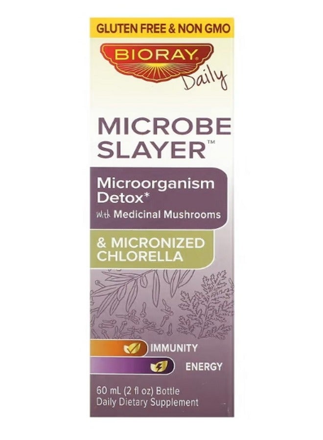 BIORAY Microbe Slayer Microorganism Detox Alcohol Free 2 fl oz 60 ml - Image 1