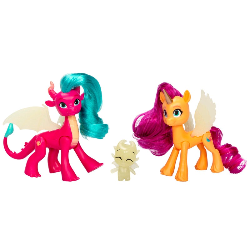 My Little Pony: Tell Your Tale Dragon Light Reveal, 3 Glow in The Dark Dolls, 3-Inch Scale Toys for Girls and Boys Ages 4+ - Image 1