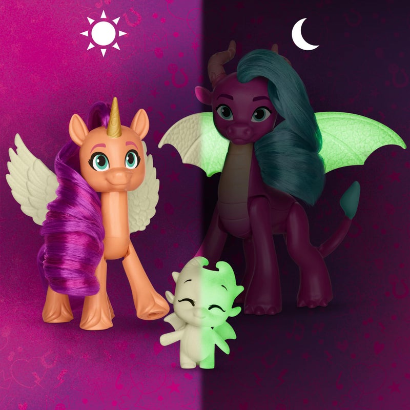 My Little Pony: Tell Your Tale Dragon Light Reveal, 3 Glow in The Dark Dolls, 3-Inch Scale Toys for Girls and Boys Ages 4+ - Image 3