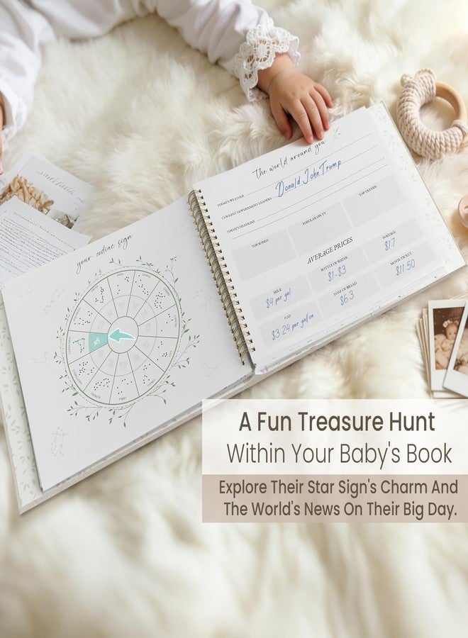 Braveriky keepsake Baby Memory Book for Boys and Girls - First 5 Year Baby Book - Monthly Milestone Book - Linen Gender Neutral Journal Scrapbook Photo Album from Birth to Age 5 - Baby Shower & New Mom Gift - Image 4