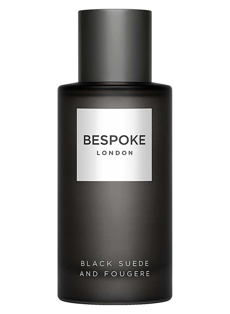 بيسبوك لندن BESPOKE London Perfume For Men Black Suede & Fougère Eau De Parfum | 100ml | Smooth, Aromatic & Masculine Scent | Long-Lasting, Sophisticated Men's Fragrance | Perfect for Evening Wear & Special Occasions - Image 1