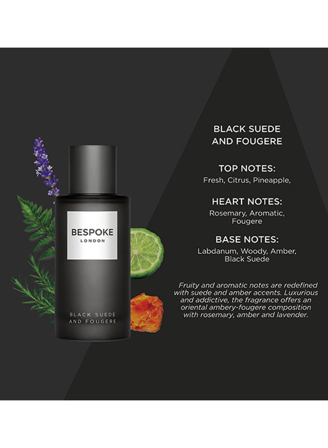BESPOKE LONDON BESPOKE London Perfume For Men Black Suede & Fougère Eau De Parfum | 100ml | Smooth, Aromatic & Masculine Scent | Long-Lasting, Sophisticated Men's Fragrance | Perfect for Evening Wear & Special Occasions  - Image 3