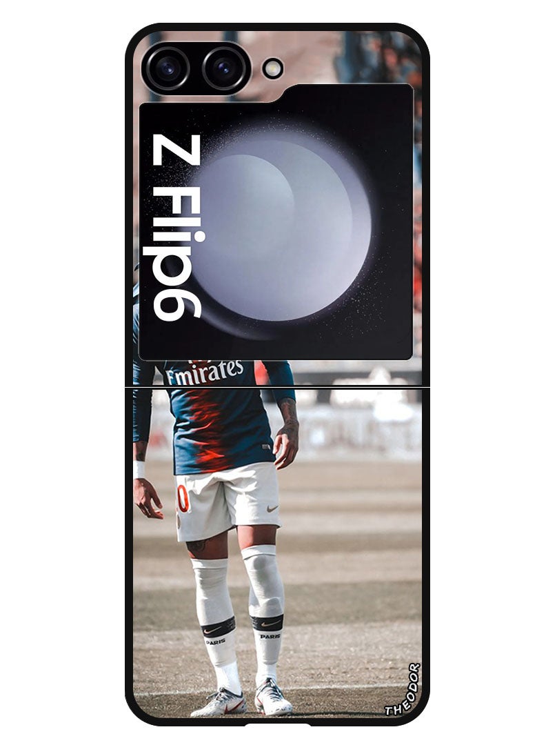 Theodor Protective Case Anti Scratch Shock Proof Bumper Cover For Samsung Galaxy Z Flip 6 Neymar - Image 1