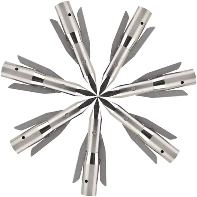 SHARROW 6/12 Pcs Archery Bowfishing Broadheads Stainless Steel Arrowhead Arrow Point Hunting Broadheads 288 Grain 2 Blades Screw in Arrow Tips - Image 1