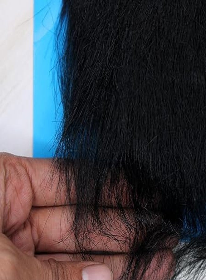 BOXO Synthetic Fake Beard with Elastic Strap Black Mustache For Men Fun Play Casual Outing And More- 1 pcs - Image 3