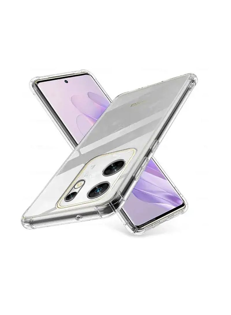 Techie غطاء حماية شفاف بزاوية من TPU لهاتف Infinix Zero 30 4G مع حماية عدسة الكاميرا - Image 1