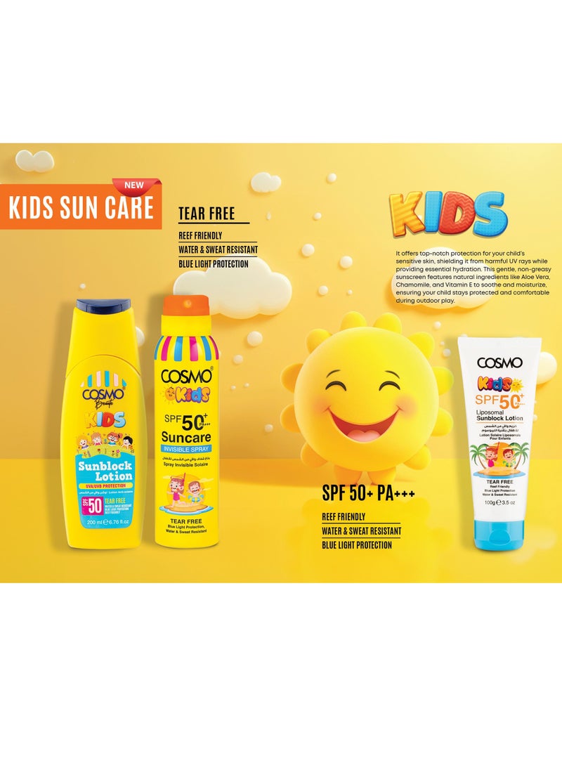 COSMO - Cosmo Suncare Invisible Spray Spf 50+150ml for Kids - Image 1