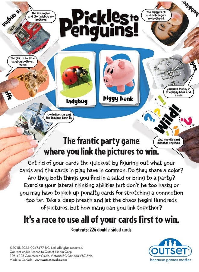 Outset Media Pickles to Penguins! The Quick-Thinking Picture-Linking Party Game - for 2 or More Players Ages 8 and up by Outset - Image 4