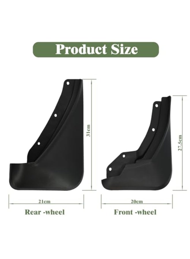 Generic 4 PCS XC40 Mudflaps Mudguard for XC40 2017-2025 Accessories Splash Guard Front & Rear Mudguard Car Accessories with Fixing Screws, Send Z Screwdriver  - Image 2