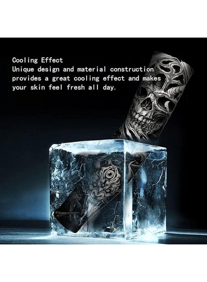 Showday UV Sun Protection Arm Sleeves for Men & Women-UPF 50+ Sports Compression Cooling Sleeve-Unique TATTOO SLEEVE Gift - Image 5