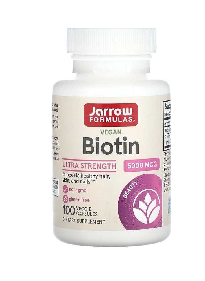 جارو فورملاز البيوتين، 5000 ميكروغرام، 100 كبسولة نباتية