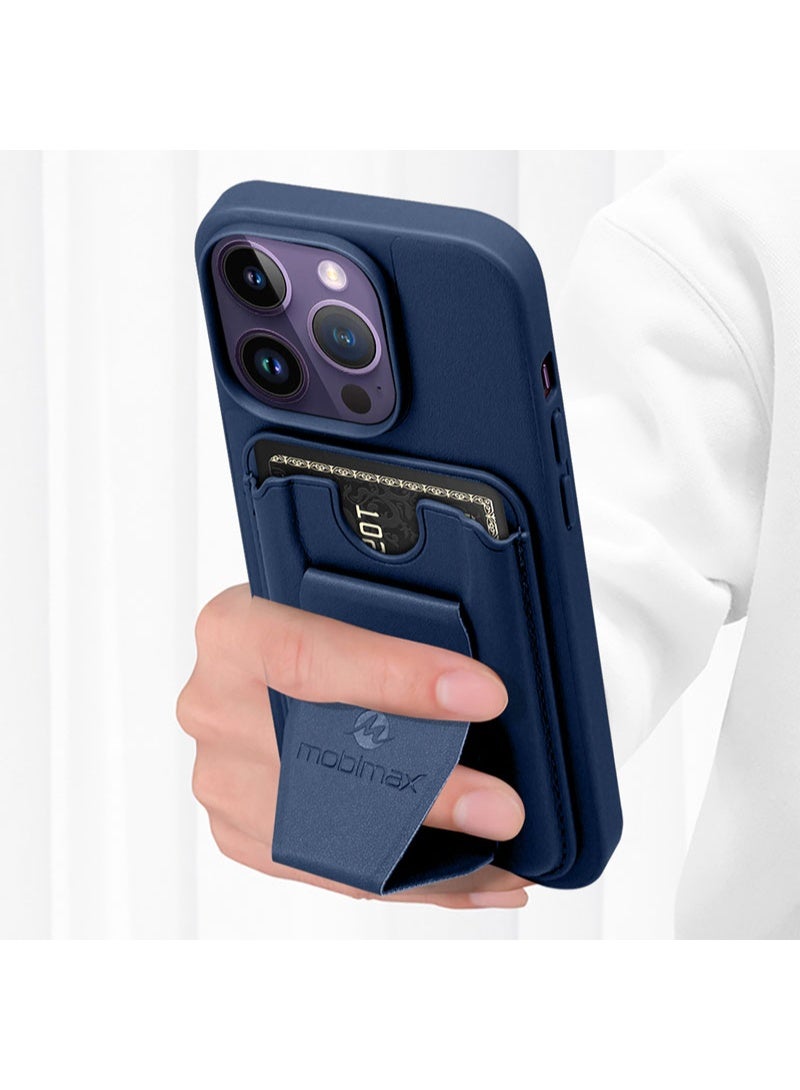 MUDISO iPhone 14 Pro Max Case Cover Shockproof Back Card Storage & case built-in Stand PU leather for a stylish look Back Cover For iPhone 14 Pro Max 6.7-inch - Image 4