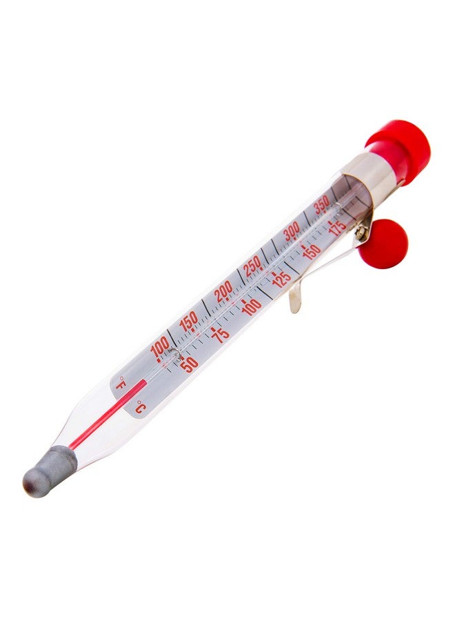 Escali AHC3 NSF Certified Precision Classic Candy/Deep Fry/Confection Glass Thermometer, Red/Clear - Image 2