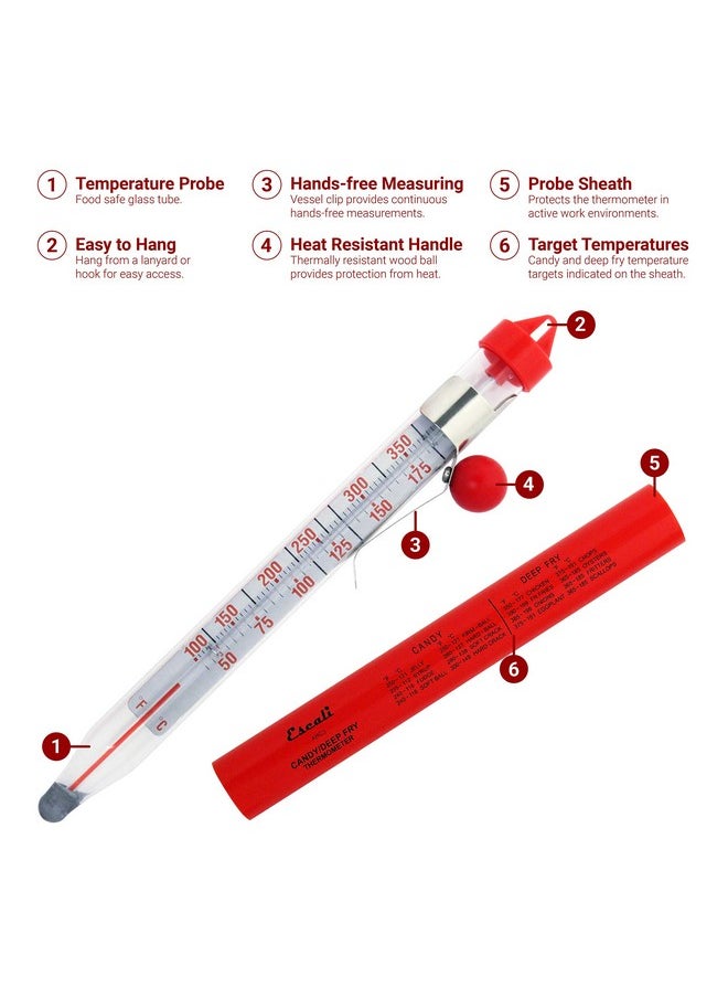 Escali AHC3 NSF Certified Precision Classic Candy/Deep Fry/Confection Glass Thermometer, Red/Clear - pzsku/ZB057D148E58BB575B66DZ/45/_/1740118980/b1d48dc9-3528-41c9-b9ed-eac03d47eb04