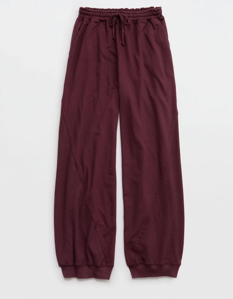 Aerie Unwind Waffle Jogger