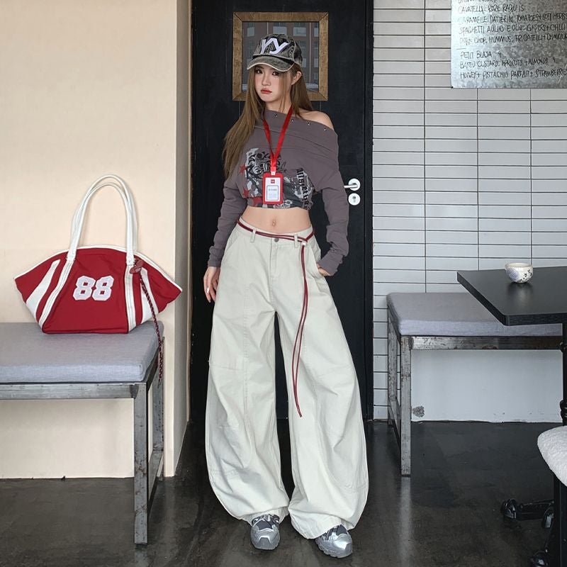 Unisex Classic Denim Jeans Loose Fit Daily Outdoor Wear - Image 1