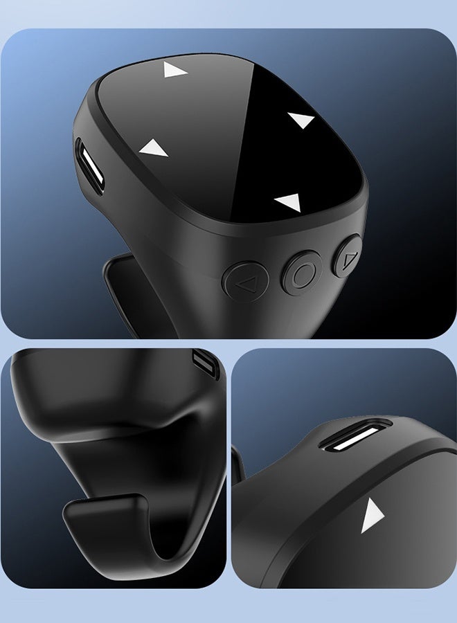 Wffo Bluetooth Scroll Ring Remote Control - for iPhone/Android/PC,Remote Control for Camera/Video Recording/Kindle App - Touch Screen Wireless Page Turner and Multimedia Controller - Convenient Fingertip Wireless Bluetooth Remote Control (Black) - Image 4