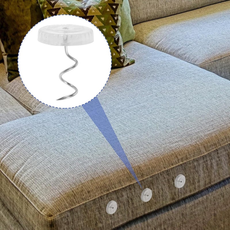 50pcs Spiral Sofa Pins for Upholstery and Bed Sheet Fixing, Anti-Slip Furniture Tacks, Large Size Fasteners for Home Decor and Slipcover Stabilizing - Image 5
