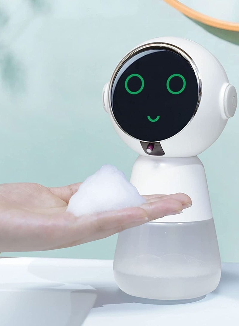 Y&D Automatic Foaming Soap Dispenser, Cute Dispenser Touchless for Kids Electric Foam with 3 Levels Adjustable Volume 320ml White - Image 1