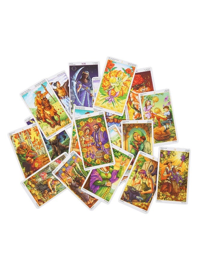 NIBEMINENT Special promotion: 78 annual Lucky Tarot Card Games - All in English - Friend Gathering Board Game - Predictive Destiny Game - Cards  - Image 3