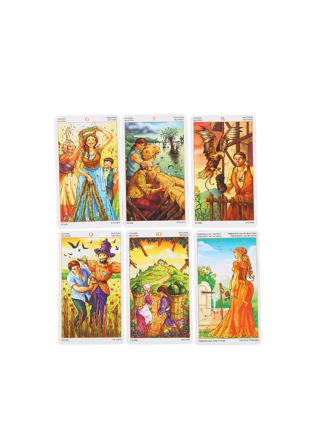 NIBEMINENT Special promotion: 78 annual Lucky Tarot Card Games - All in English - Friend Gathering Board Game - Predictive Destiny Game - Cards  - Image 2