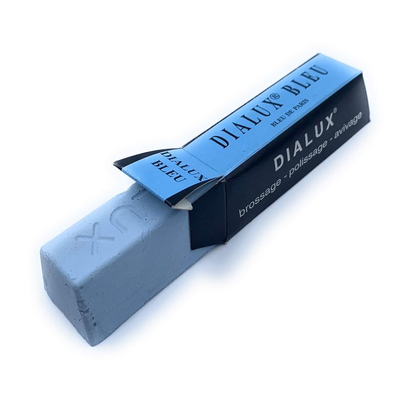 Aone Dialux Blue High Polishing Rouge Bar Used on All Metals for Removing Scratches, Cleaning & High Lustre Finish for Jewellery Making & Repair, Watchmaking, Model Making & Hobby Crafts DIY - Image 2