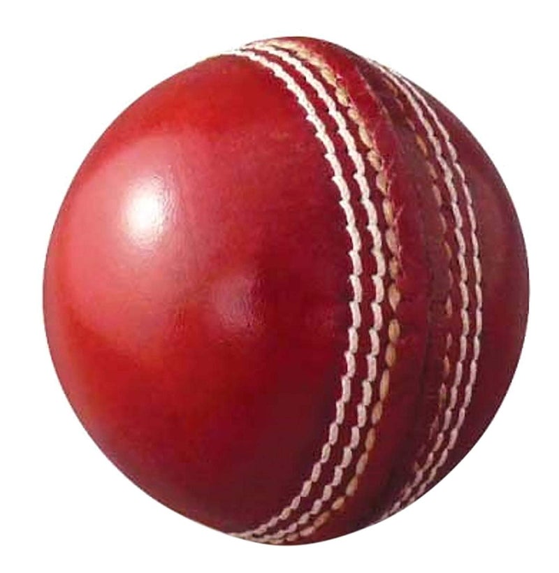 AnNafiÂ® Red Cricket Ball | Red Color Leather Cricket Balls for Practice A Grade Handstitched | Senior Official Hard & Seasoned |No Stamp for Indoor and Outdoor Practice & Training Cricket Ball (1)