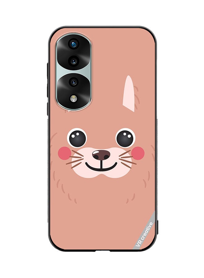 VR CREATIVE Protective Case Cover For Honor 70 Pro plus Lama Cartoon Face Design Multicolour - Image 1