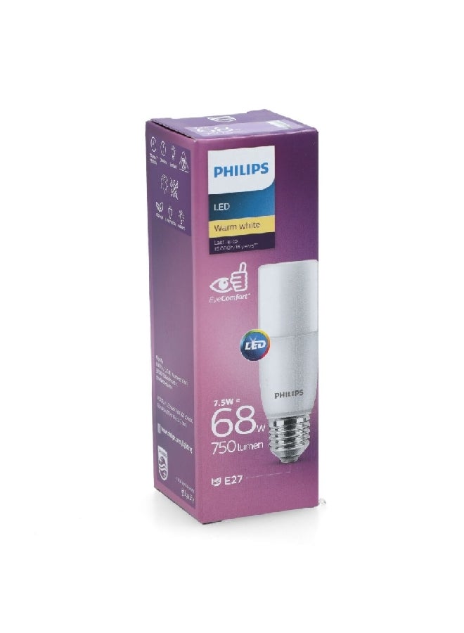 فيليبس مصباح LED Stick 7.5W 3000K 750LM E27 دافئ أبيض 11.7 × 3.9 × 3.9 سم PHI-929001901184 - Image 4