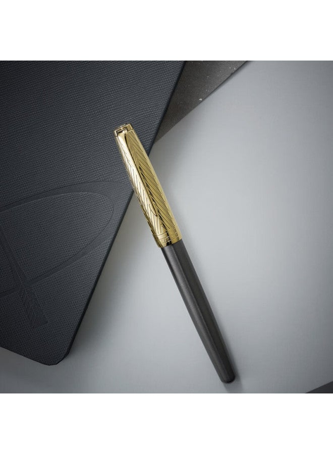 Parker Premium Fountain Pen, High-end Business Gift, Birthday Present, Luxury Gift, 18k Gold Nib, Zhuoer Pioneer Series Ink Pen + Deluxe Gift Box - Image 5
